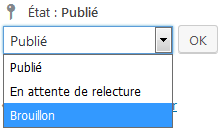Modif état article