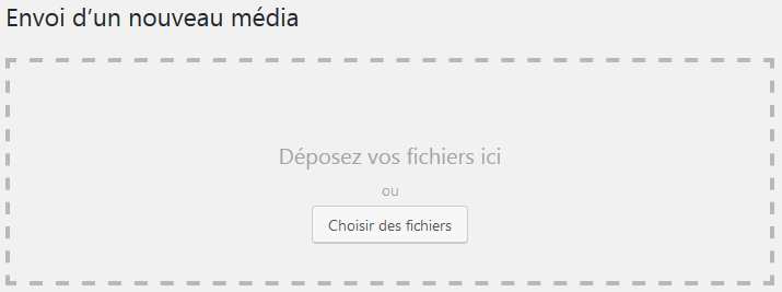 Wordpress téléverser des médias